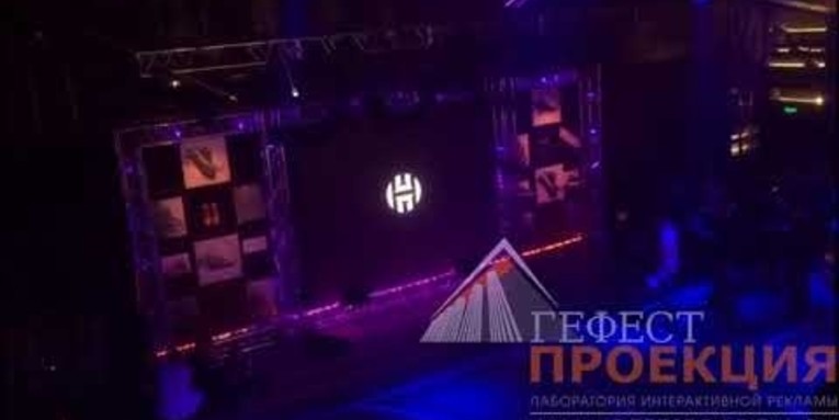 Светодиодный экран на закрытое мероприятие Adidas в ТЦ Цветной