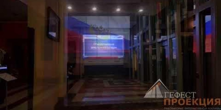 Монтаж видеостены из ЖК-панелей NEC 55"