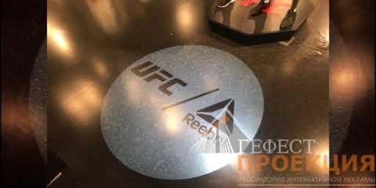 Монтаж, поставка и изготовление линз. Гобо проектры. Клиент - бренд Reebok