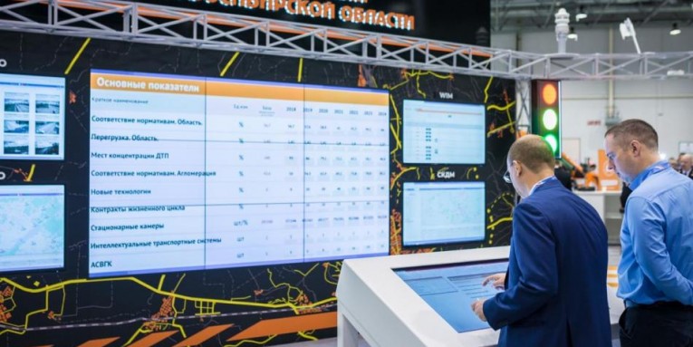 Стенд Дорожно-строительного комплекса Новосибирской области на Сибирском Транспортном форуме 22-25.05.2019 г.